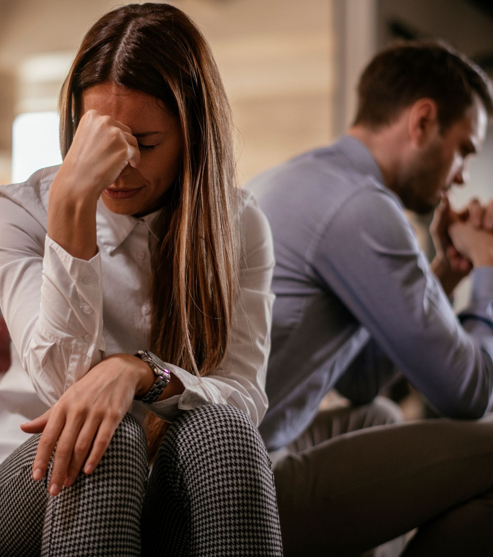 Sad Neurodivergent Couple Sad Neurodivergent Couple